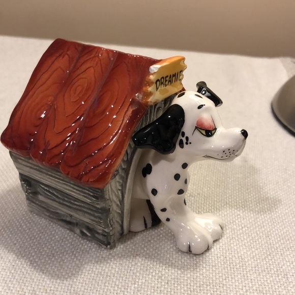 Dreamy Dalmatian Dog & Dog House S&P Shakers Antique/ Vintage- RARE - Picture 15 of 16